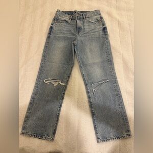 Express Light Blue Distressed Women Jeans